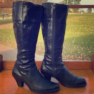 Women’s Born Tall Black Leather Boots